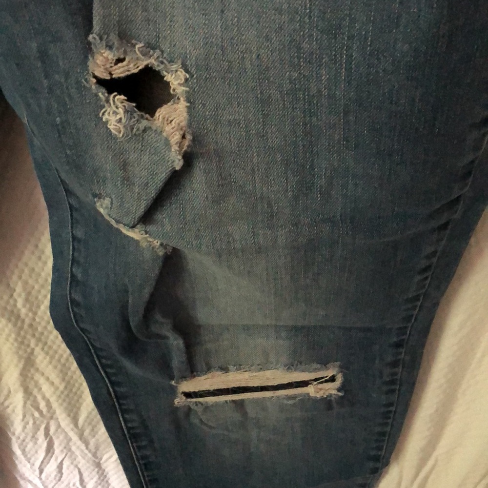 Michael Kors Dillon Relaxed Fit Denim with holes in knees size 12 - Picture 8 of 9